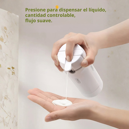 Dispensador 4 em 1 – Viaje sem fugas ou confusão